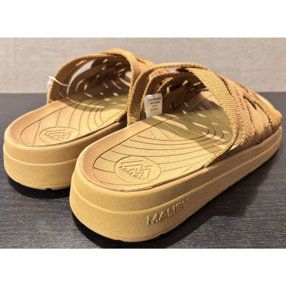 MALIBU SANDALS Zuma EVA Rubber Nylon Tan Women's Size 5 Sandals - Picture 6 of 9